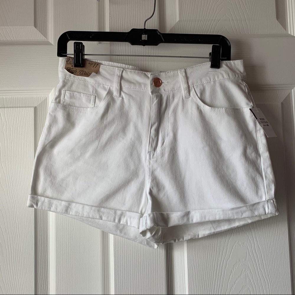 NWT White High Waisted Shorts
